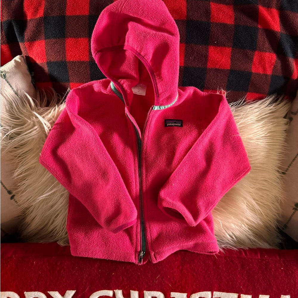 Patagonia Kids Pink Fleece Jacket